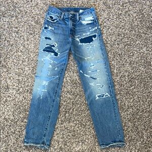 Ralph Lauren
Distressed Blue Jeans